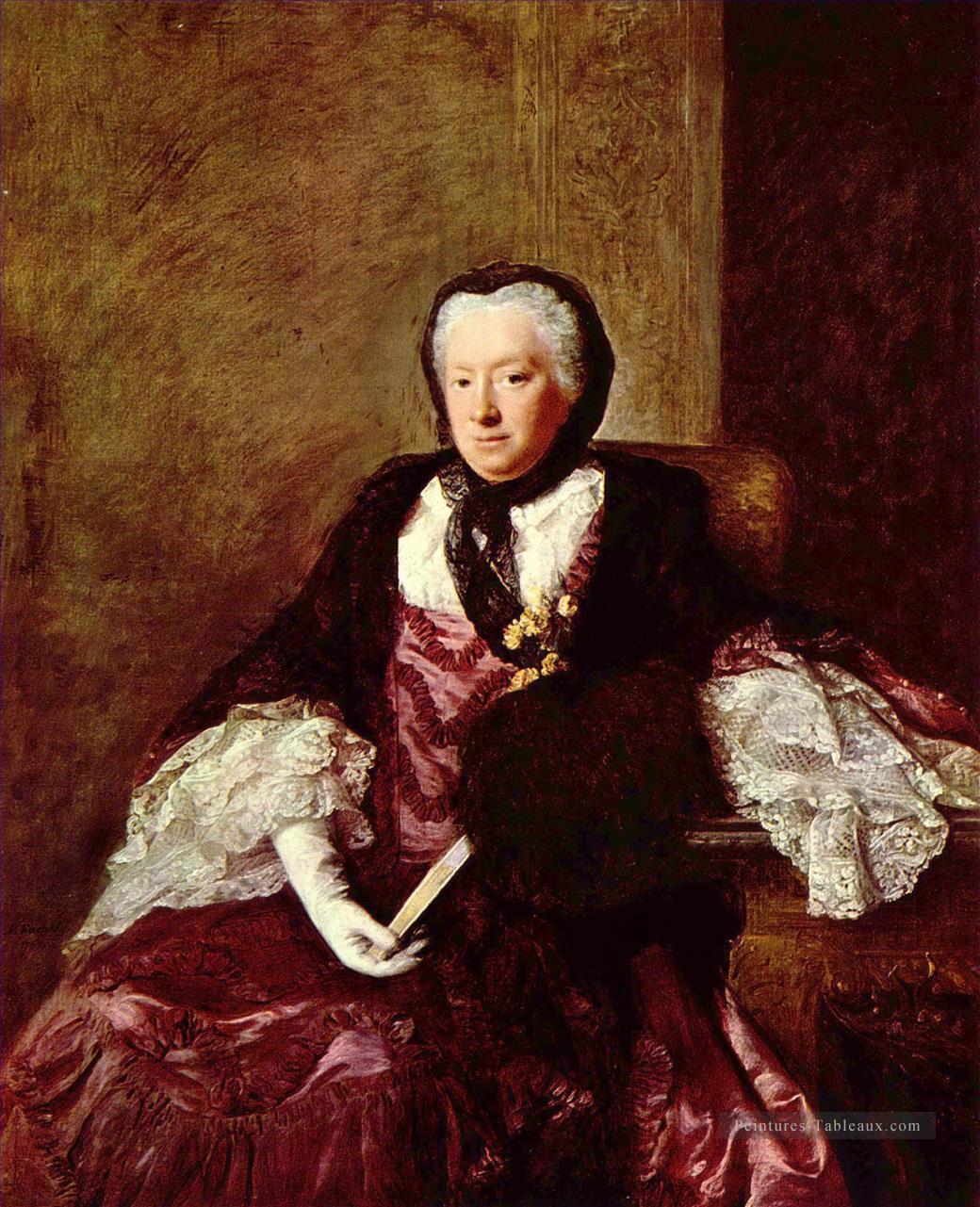 Portrait de Mary Atkins Mme Martin Allan Ramsay portraiture classicisme Peintures à l'huile